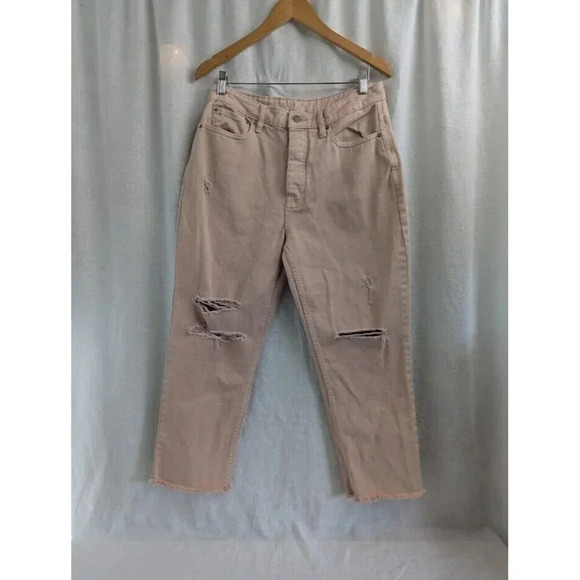 Vanilla Star Denim - Vanilla Star Womens Jeans 90s Boyfriend Distressed Button Fly Size 11 Peachy